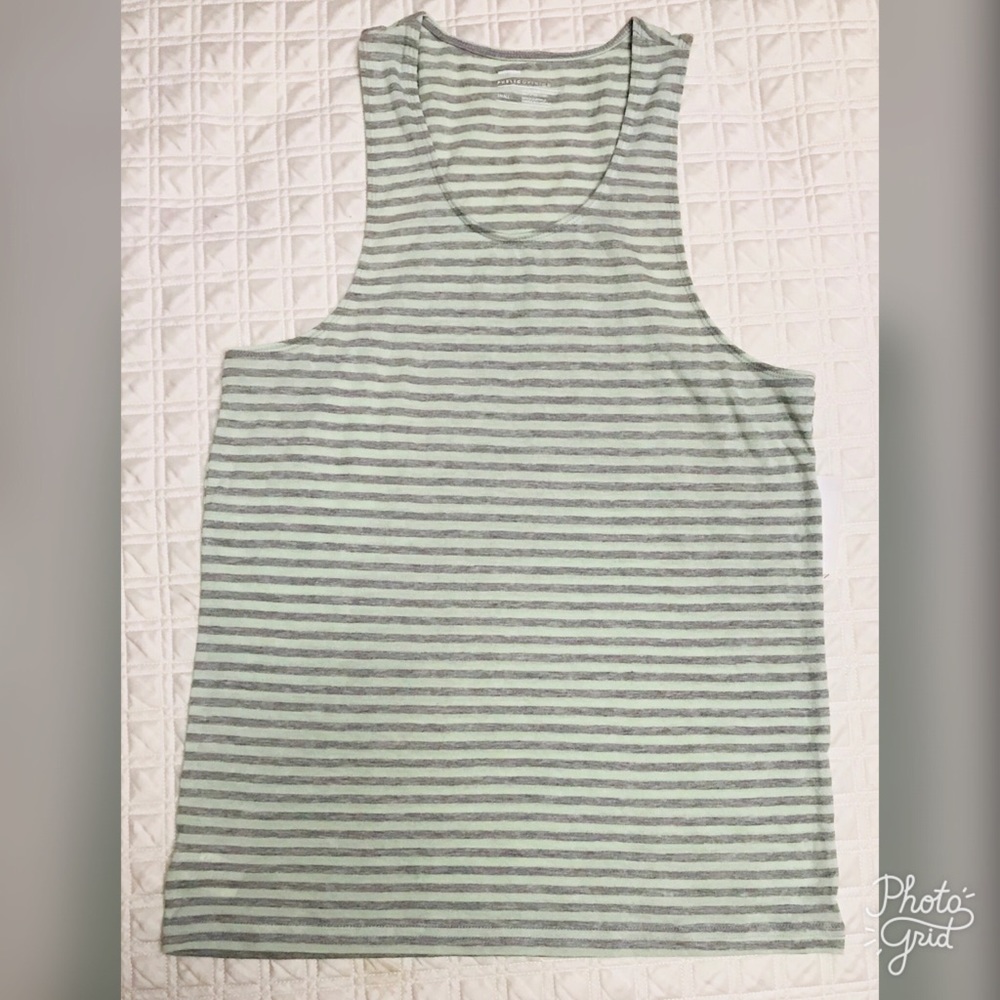 Public Opinion Men’s Stripe Muscle Tank